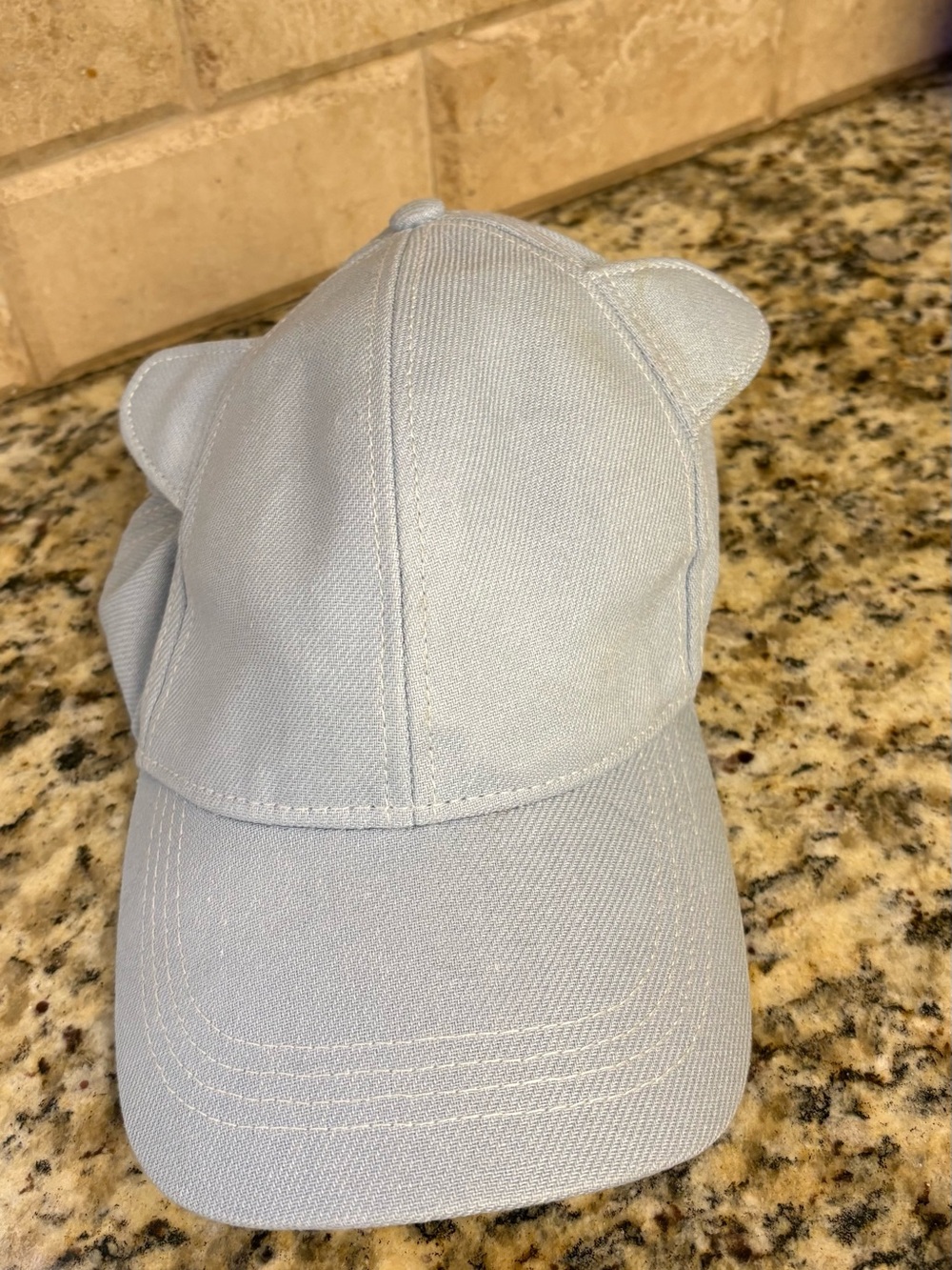 Karl Lagerfeld Light Blue Kids Cap with Bear Ears